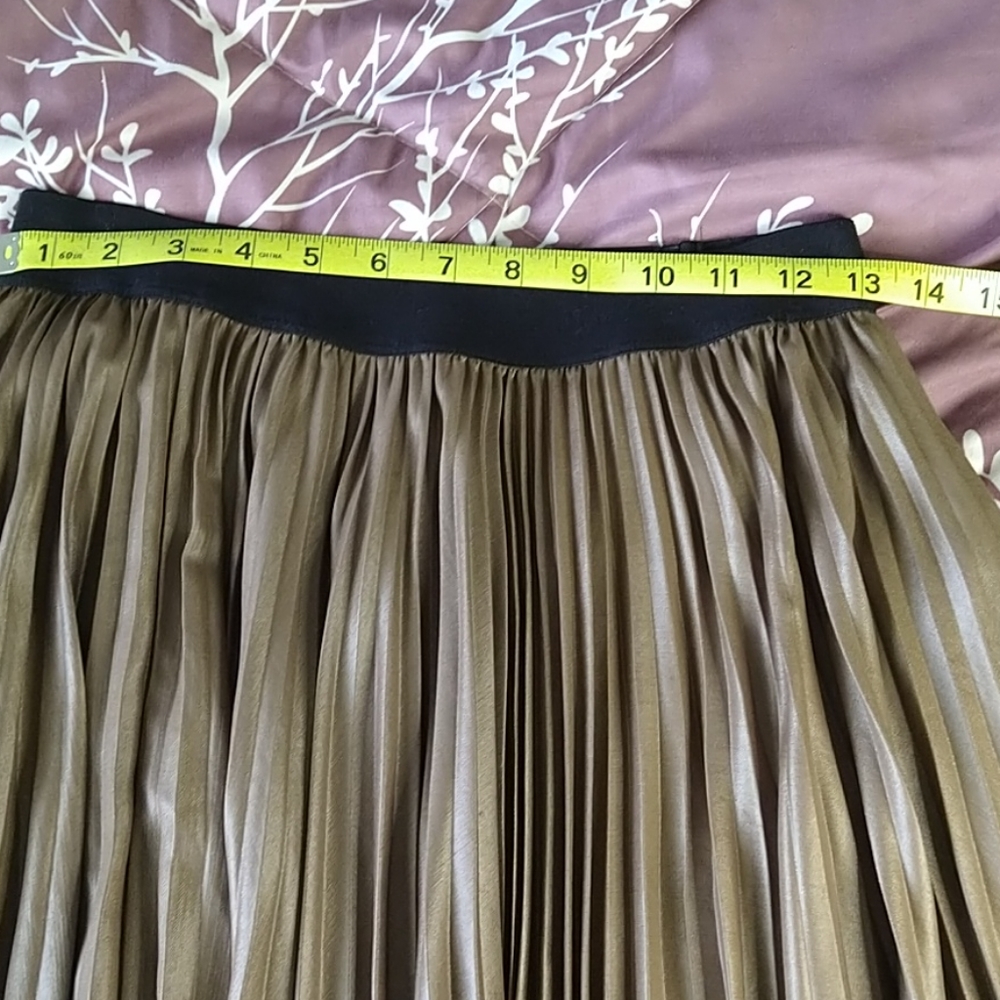 Brown floor length skirt